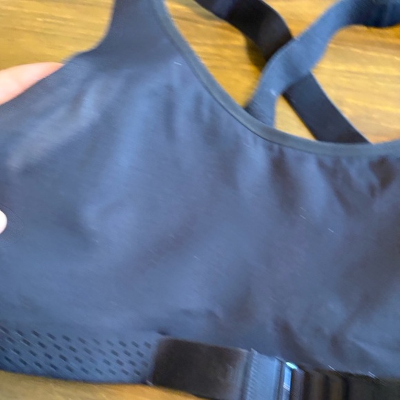 Lululemon Womens Adapt The Strap Sports Bra Black Logo Straps M Flawed Padded - Picture 3 of 9